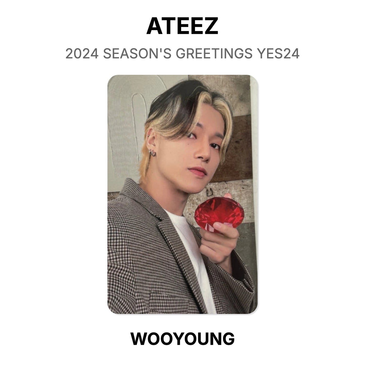 ATEEZ 2024 SEASON'S GREETINGS YES24 Official Photocard
