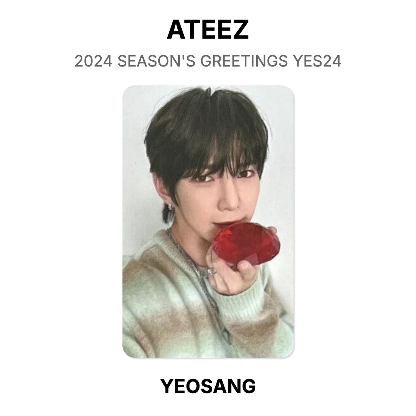 ATEEZ 2024 SEASON'S GREETINGS YES24 Official Photocard