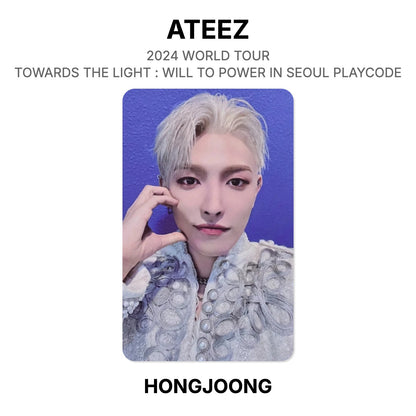 ATEEZ 2024 WORLD TOUR TOWARDS THE LIGHT : WILL TO POWER IN SEOUL PLAYCODE Official Photocard