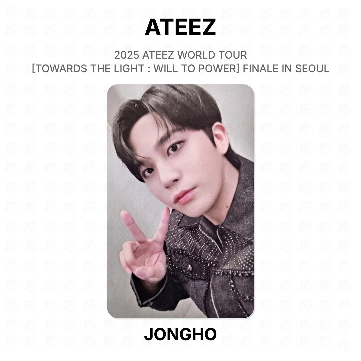 ATEEZ 2025 ATEEZ WORLD TOUR [TOWARDS THE LIGHT : WILL TO POWER] FINALE IN SEOUL [PLAYCODE] Official Photocard