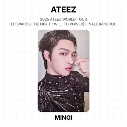 ATEEZ 2025 ATEEZ WORLD TOUR [TOWARDS THE LIGHT : WILL TO POWER] FINALE IN SEOUL [PLAYCODE] Official Photocard