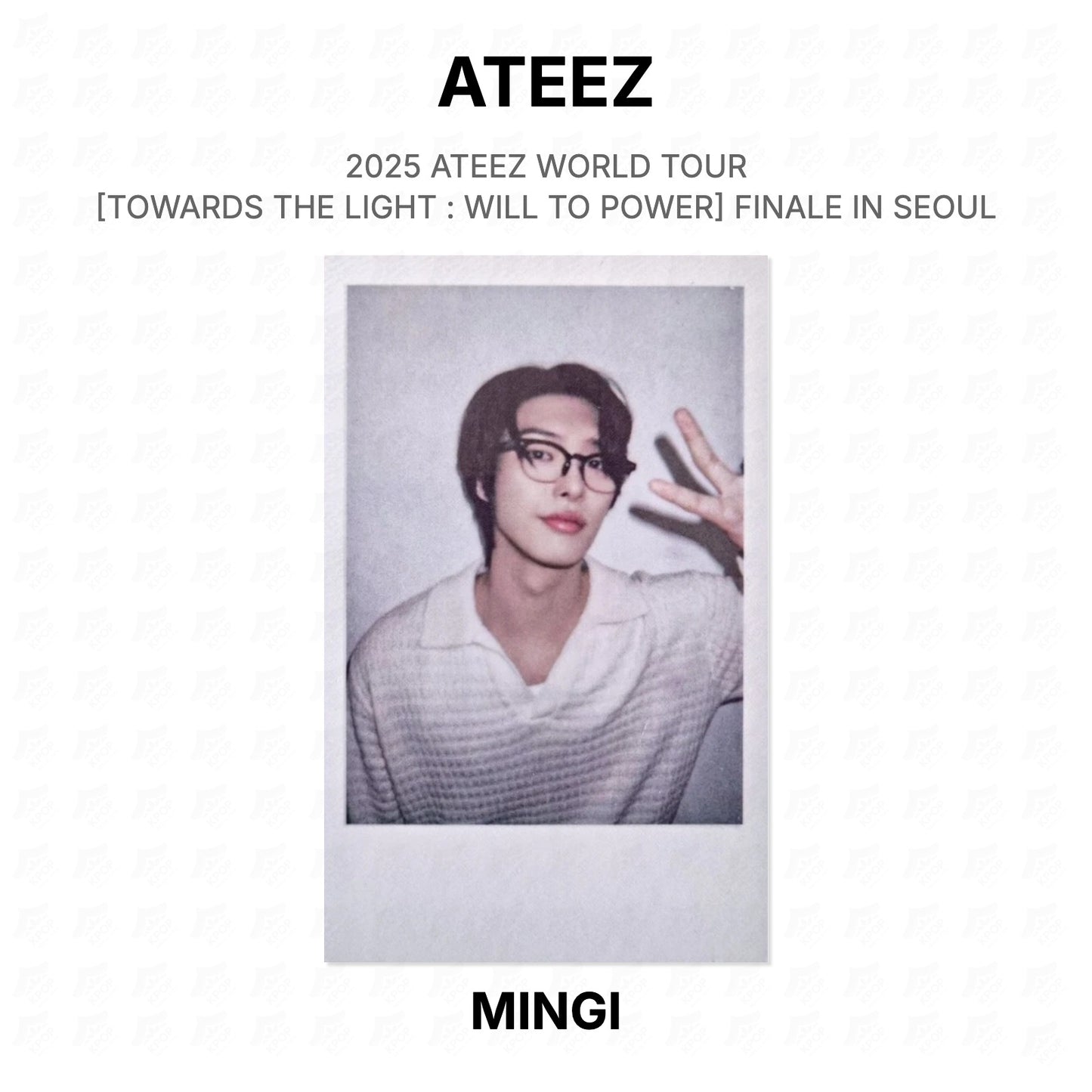 ATEEZ 2025 ATEEZ WORLD TOUR [TOWARDS THE LIGHT : WILL TO POWER] FINALE IN SEOUL [PLAYCODE] Official Photocard