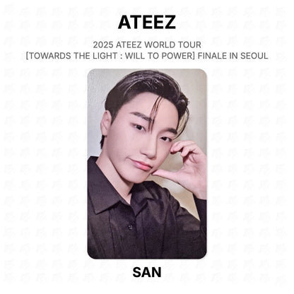 ATEEZ 2025 ATEEZ WORLD TOUR [TOWARDS THE LIGHT : WILL TO POWER] FINALE IN SEOUL [PLAYCODE] Official Photocard