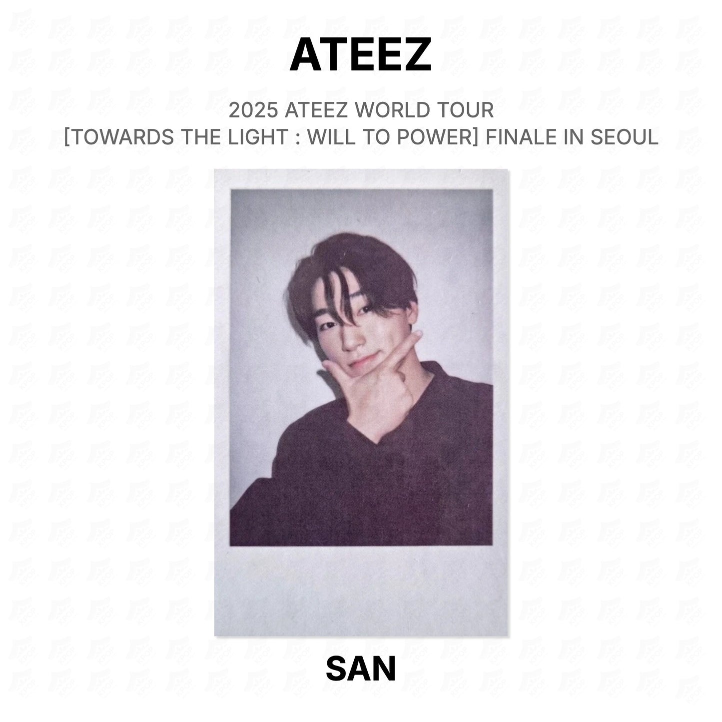 ATEEZ 2025 ATEEZ WORLD TOUR [TOWARDS THE LIGHT : WILL TO POWER] FINALE IN SEOUL [PLAYCODE] Official Photocard