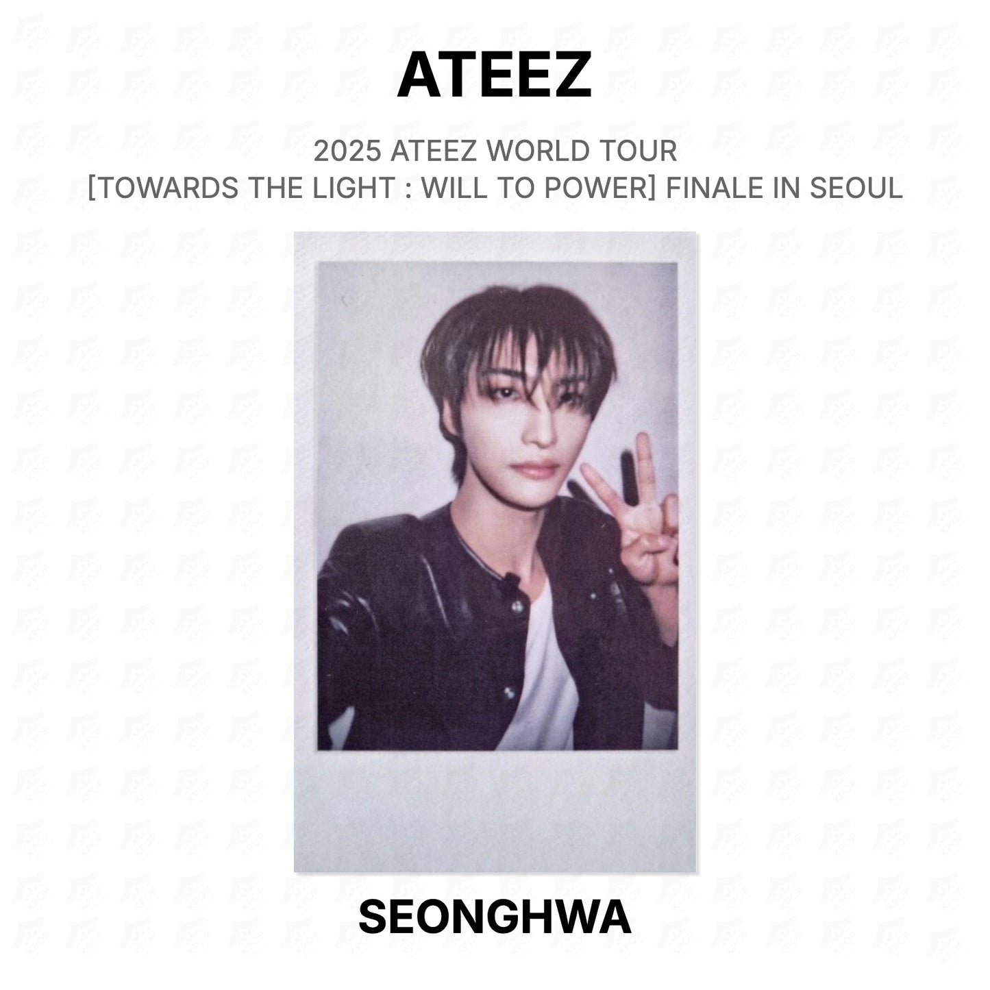 ATEEZ 2025 ATEEZ WORLD TOUR [TOWARDS THE LIGHT : WILL TO POWER] FINALE IN SEOUL [PLAYCODE] Official Photocard