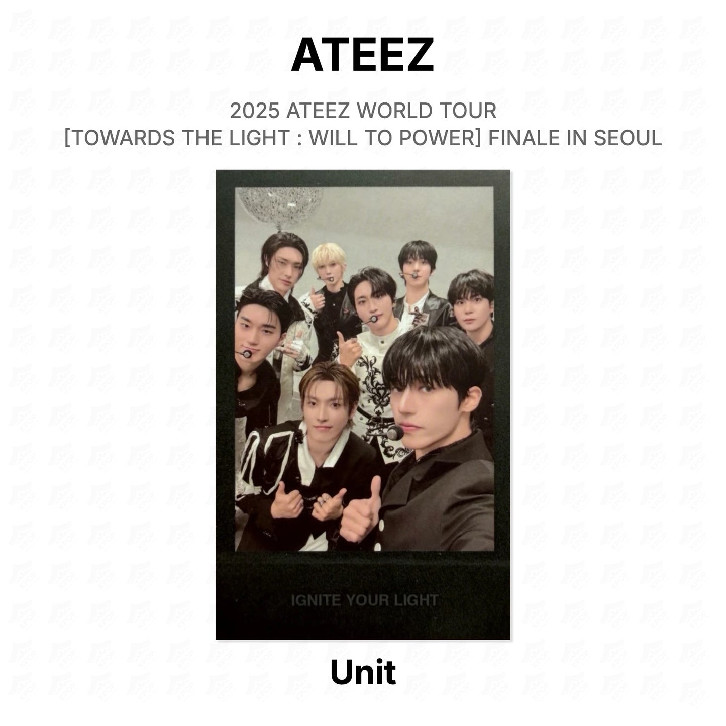 ATEEZ 2025 ATEEZ WORLD TOUR [TOWARDS THE LIGHT : WILL TO POWER] FINALE IN SEOUL [PLAYCODE] Official Photocard