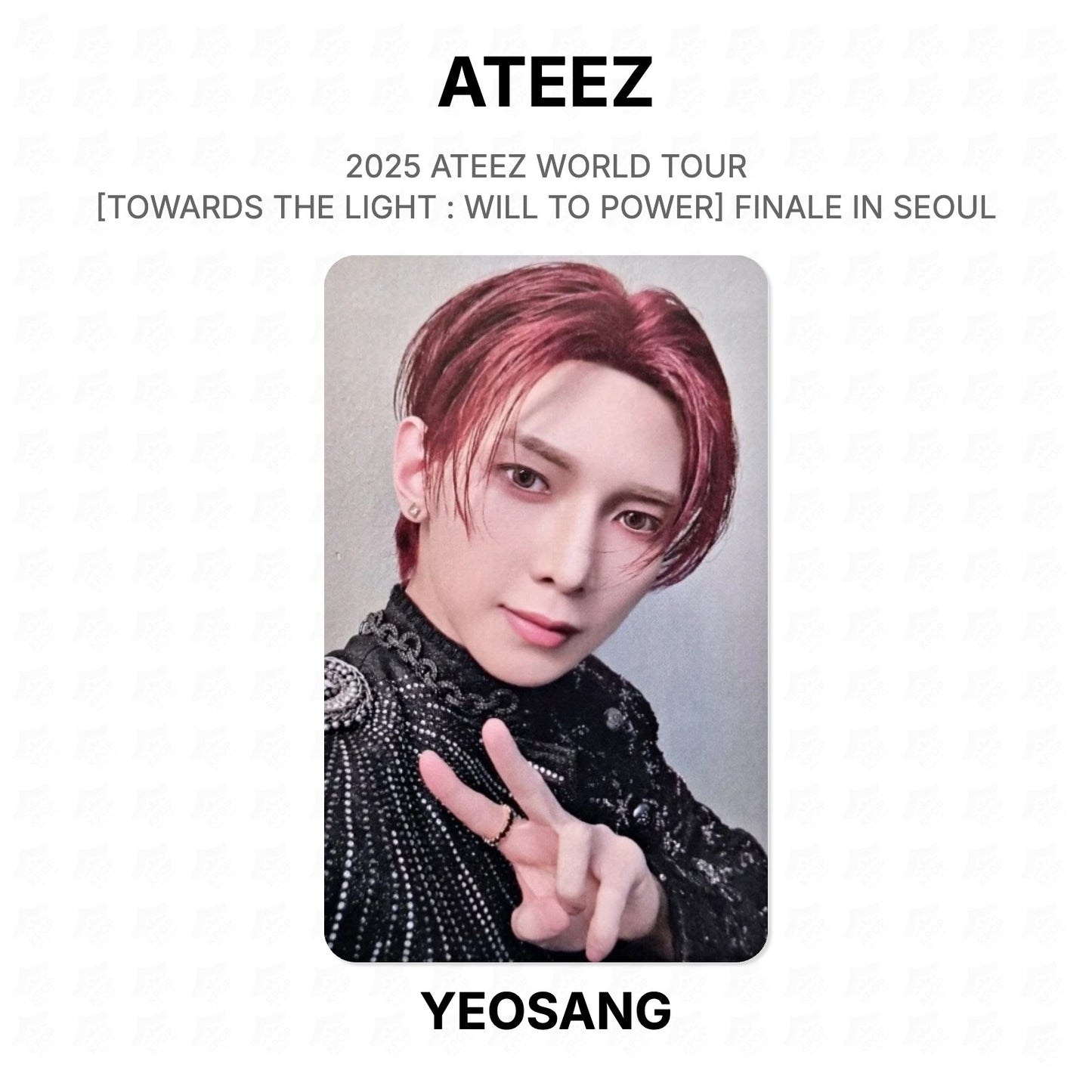ATEEZ 2025 ATEEZ WORLD TOUR [TOWARDS THE LIGHT : WILL TO POWER] FINALE IN SEOUL [PLAYCODE] Official Photocard