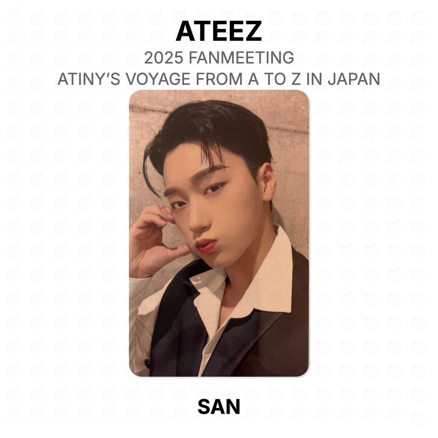 ATEEZ 2025 FANMEETING ATINY’S VOYAGE FROM A TO Z IN JAPAN Official Photocard