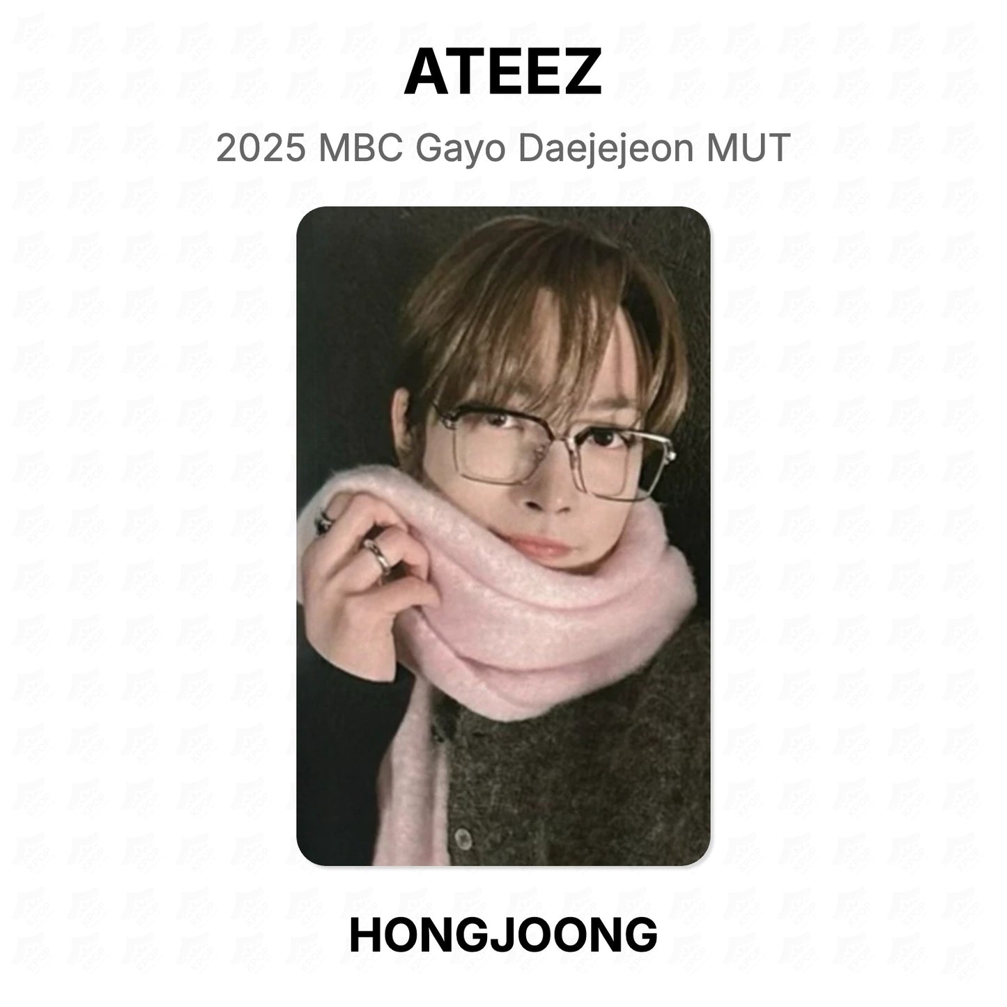 ATEEZ 2025 MBC Gayo Daejejeon MUT Official Photocard