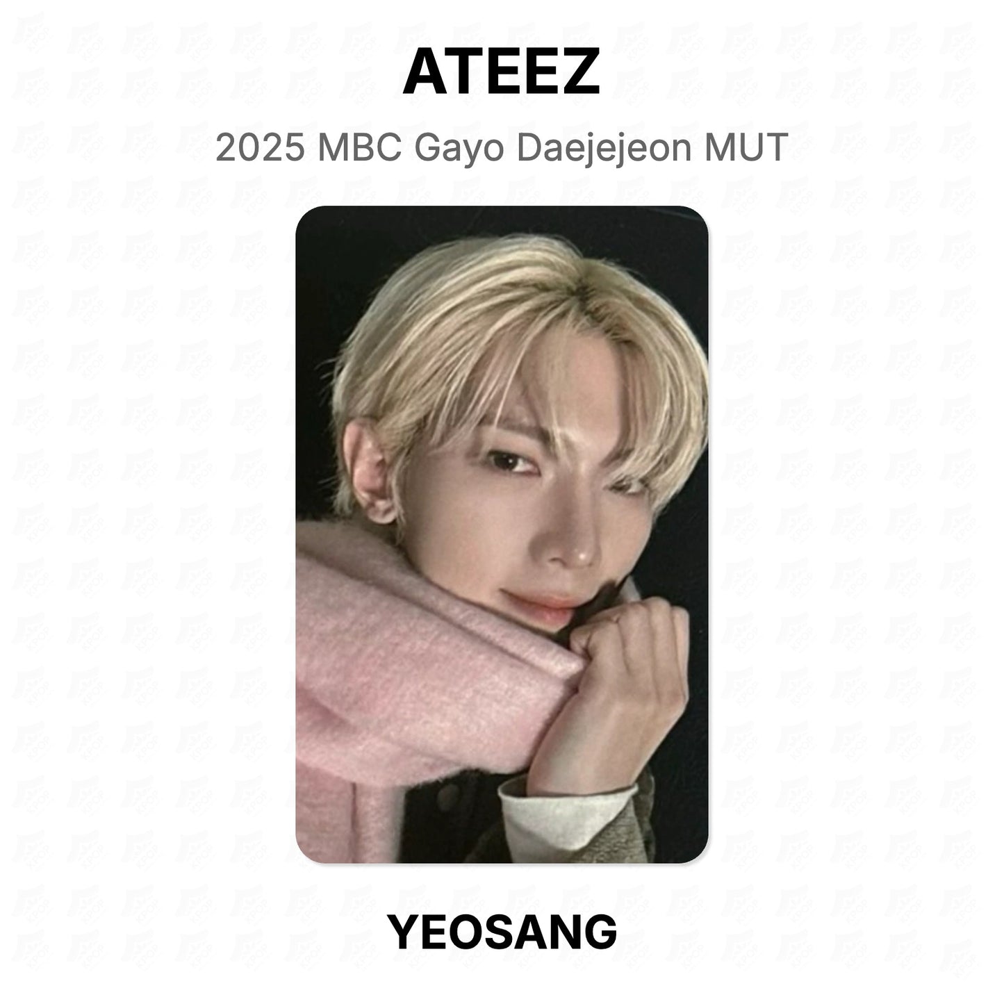 ATEEZ 2025 MBC Gayo Daejejeon MUT Official Photocard