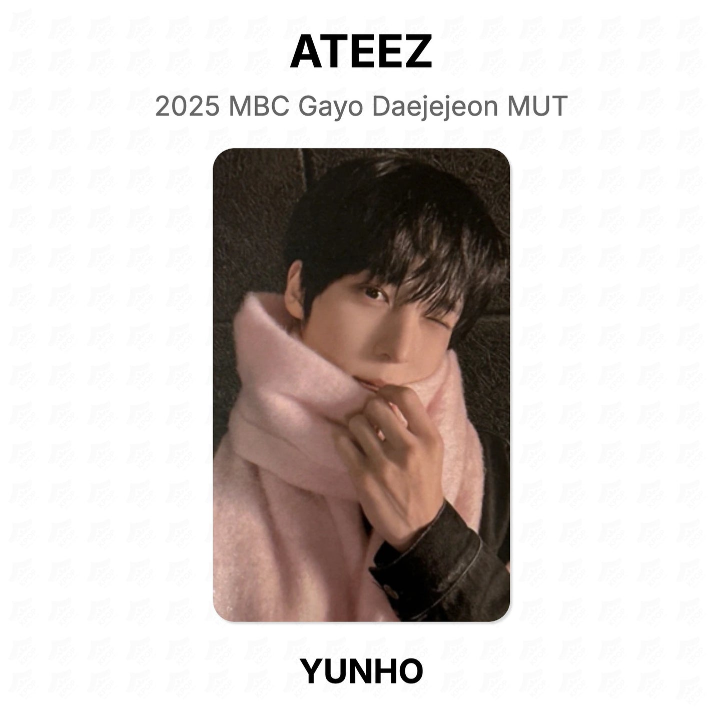 ATEEZ 2025 MBC Gayo Daejejeon MUT Official Photocard