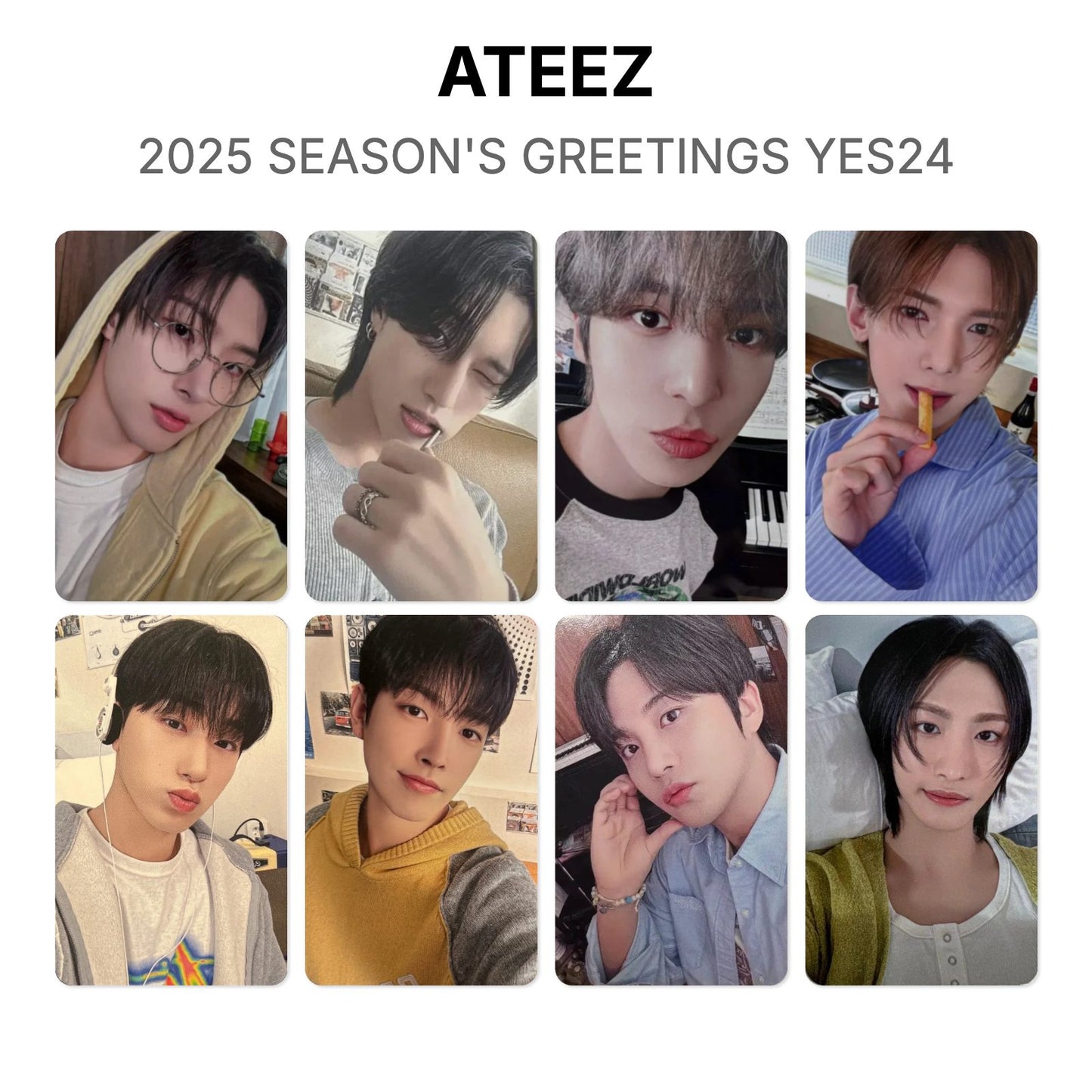 ATEEZ 2025 SEASON'S GREETINGS YES24 Official Photocard