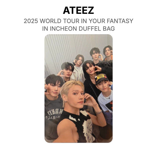 ATEEZ 2025 WORLD TOUR IN YOUR FANTASY IN INCHEON DUFFEL BAG Official Photocard