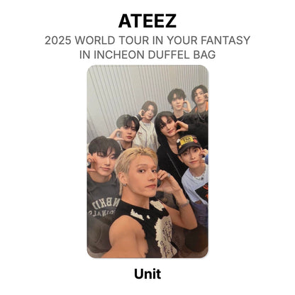 ATEEZ 2025 WORLD TOUR IN YOUR FANTASY IN INCHEON DUFFEL BAG Official Photocard