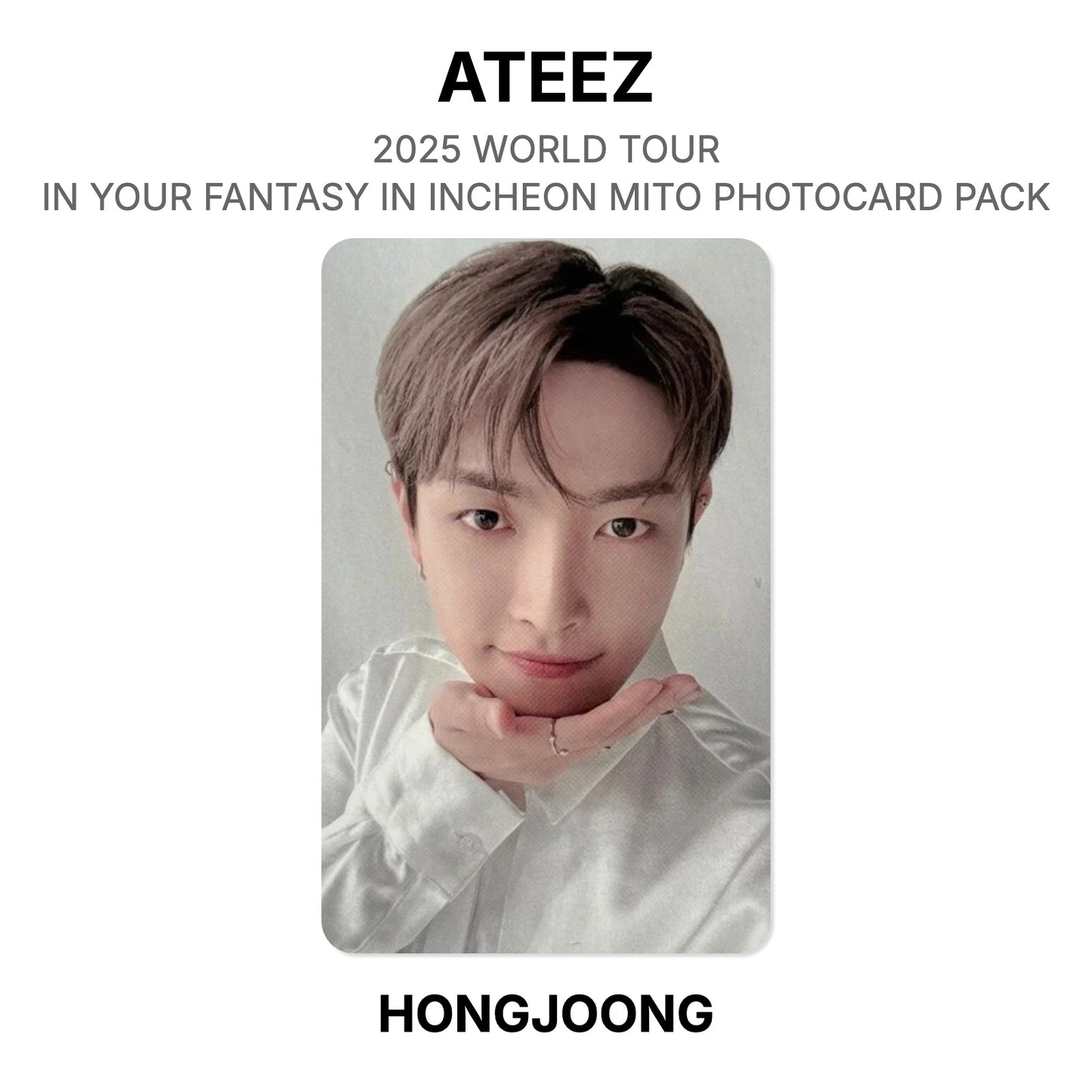 ATEEZ 2025 WORLD TOUR IN YOUR FANTASY IN INCHEON MITO PHOTOCARD PACK Offizielle Photocard