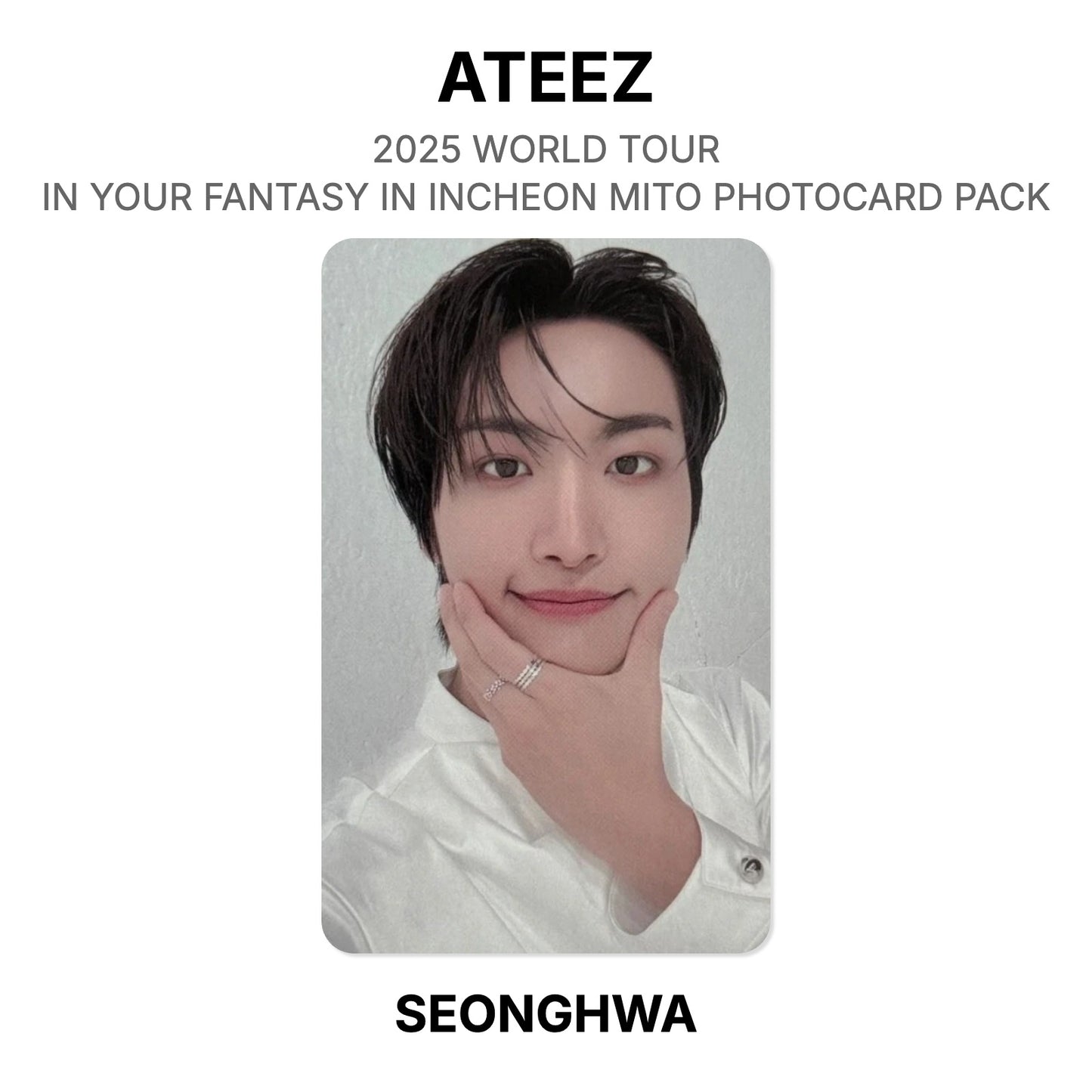ATEEZ 2025 WORLD TOUR IN YOUR FANTASY IN INCHEON MITO PHOTOCARD PACK Offizielle Photocard