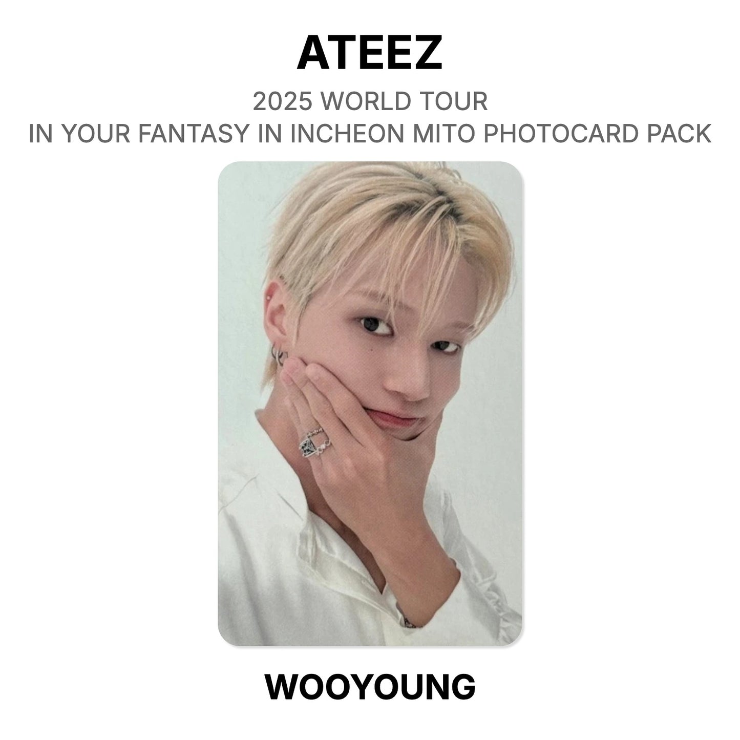 ATEEZ 2025 WORLD TOUR IN YOUR FANTASY IN INCHEON MITO PHOTOCARD PACK Offizielle Photocard