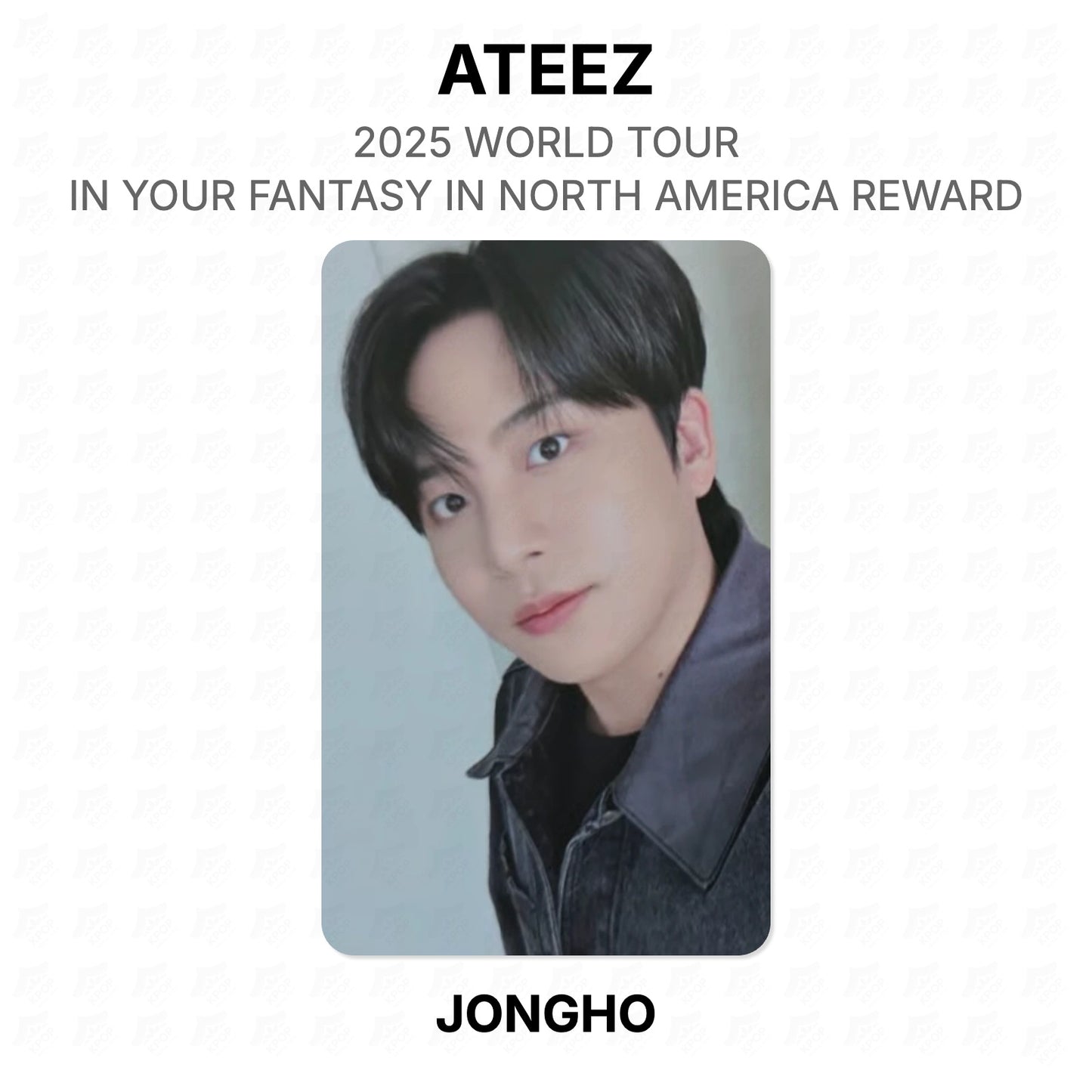 ATEEZ 2025 WORLD TOUR IN YOUR FANTASY IN NORTH AMERICA REWARD Official Photocard