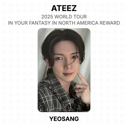 ATEEZ 2025 WORLD TOUR IN YOUR FANTASY IN NORTH AMERICA REWARD Official Photocard