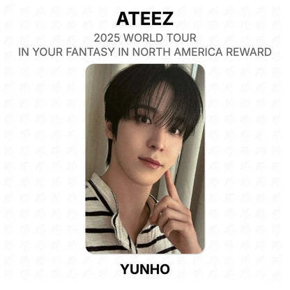 ATEEZ 2025 WORLD TOUR IN YOUR FANTASY IN NORTH AMERICA REWARD Official Photocard