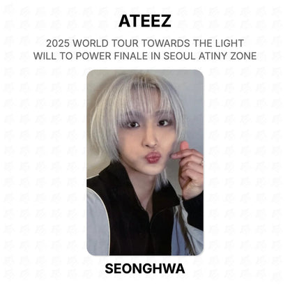 ATEEZ 2025 WORLD TOUR TOWARDS THE LIGHT : WILL TO POWER FINALE IN SEOUL ATINY ZONE Official Photocard