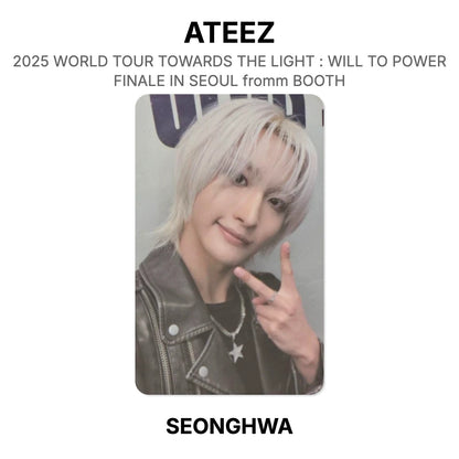 ATEEZ 2025 WORLD TOUR TOWARDS THE LIGHT : WILL TO POWER FINALE IN SEOUL fromm BOOTH photocard resmi