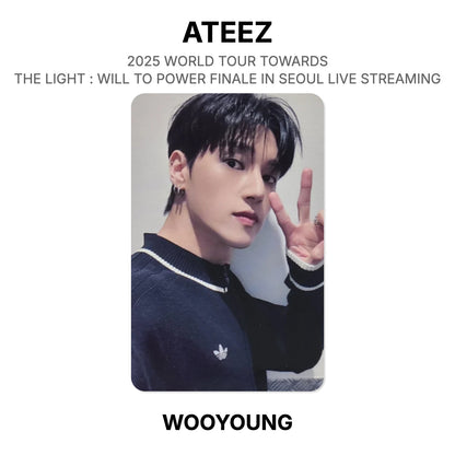 ATEEZ 2025 WORLD TOUR TOWARDS THE LIGHT : WILL TO POWER FINALE IN SEOUL LIVE STREAMING Official Photocard