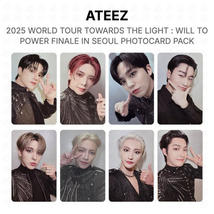 ATEEZ 2025 WORLD TOUR TOWARDS THE LIGHT : WILL TO POWER FINALE IN SEOUL PHOTOCARD PACK Official Photocard