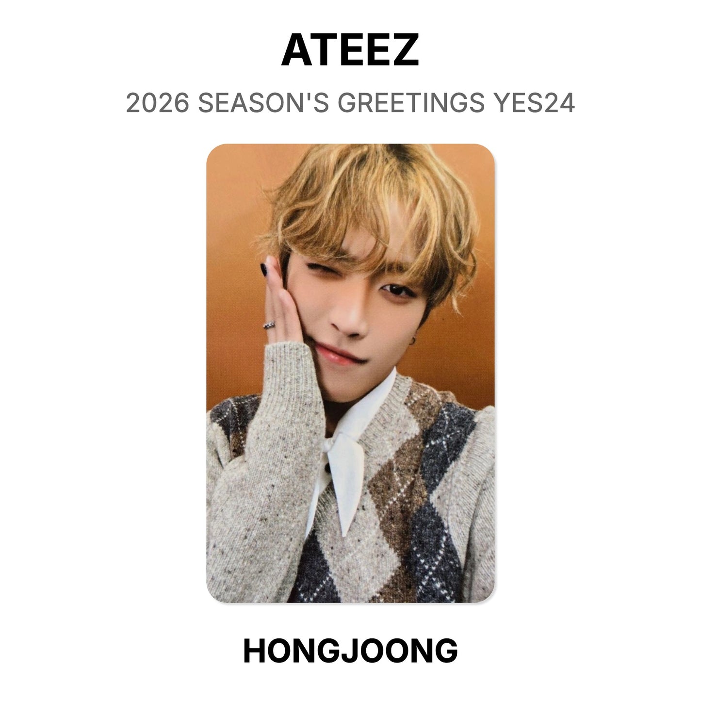 ATEEZ 2026 SEASON'S GREETINGS YES24 Official Photocard