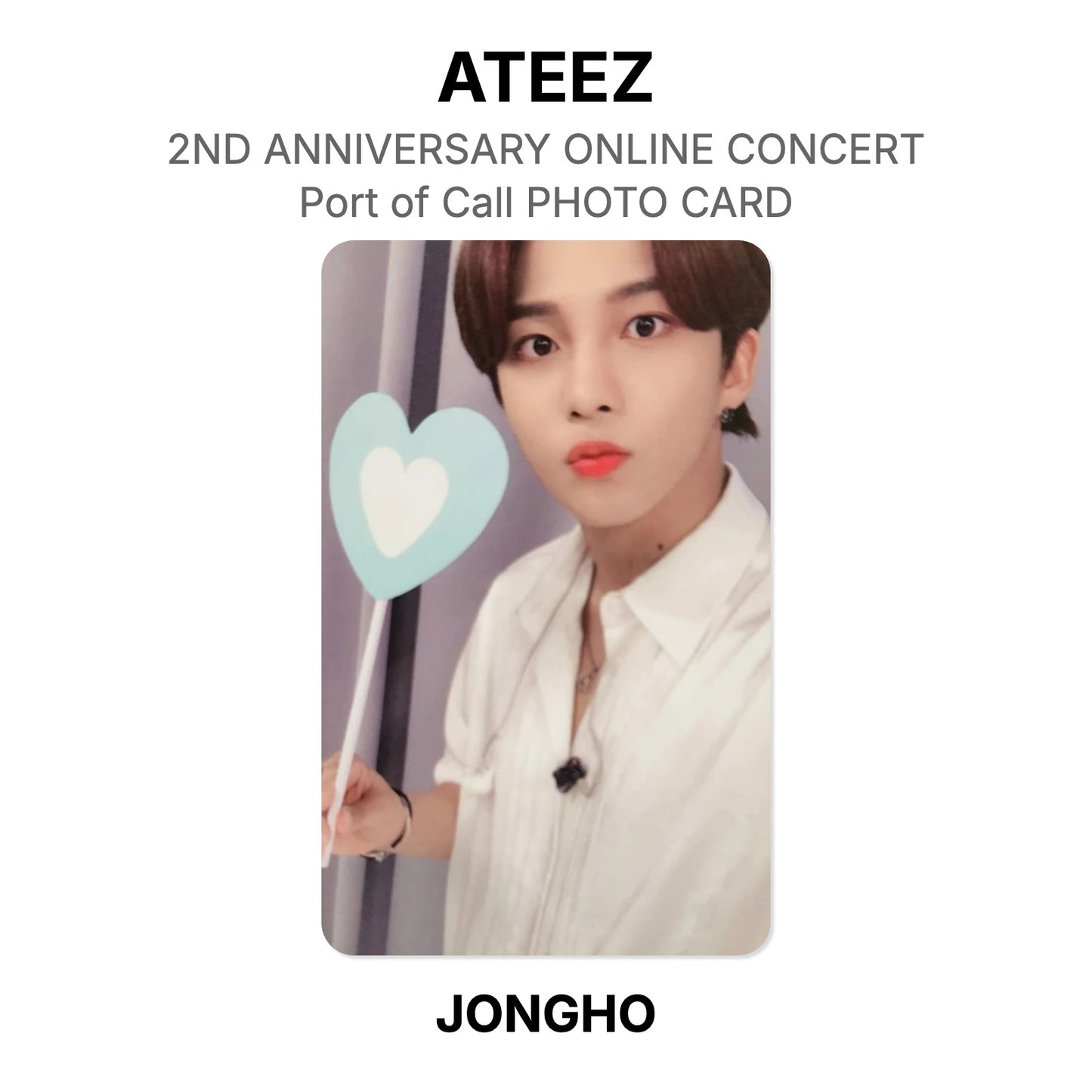 ATEEZ 2ND ANNIVERSARY ONLINE CONCERT : Port of Call PHOTO CARD Official Photocard