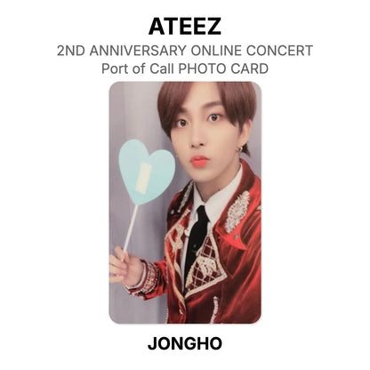 ATEEZ 2ND ANNIVERSARY ONLINE CONCERT : Port of Call PHOTO CARD Official Photocard