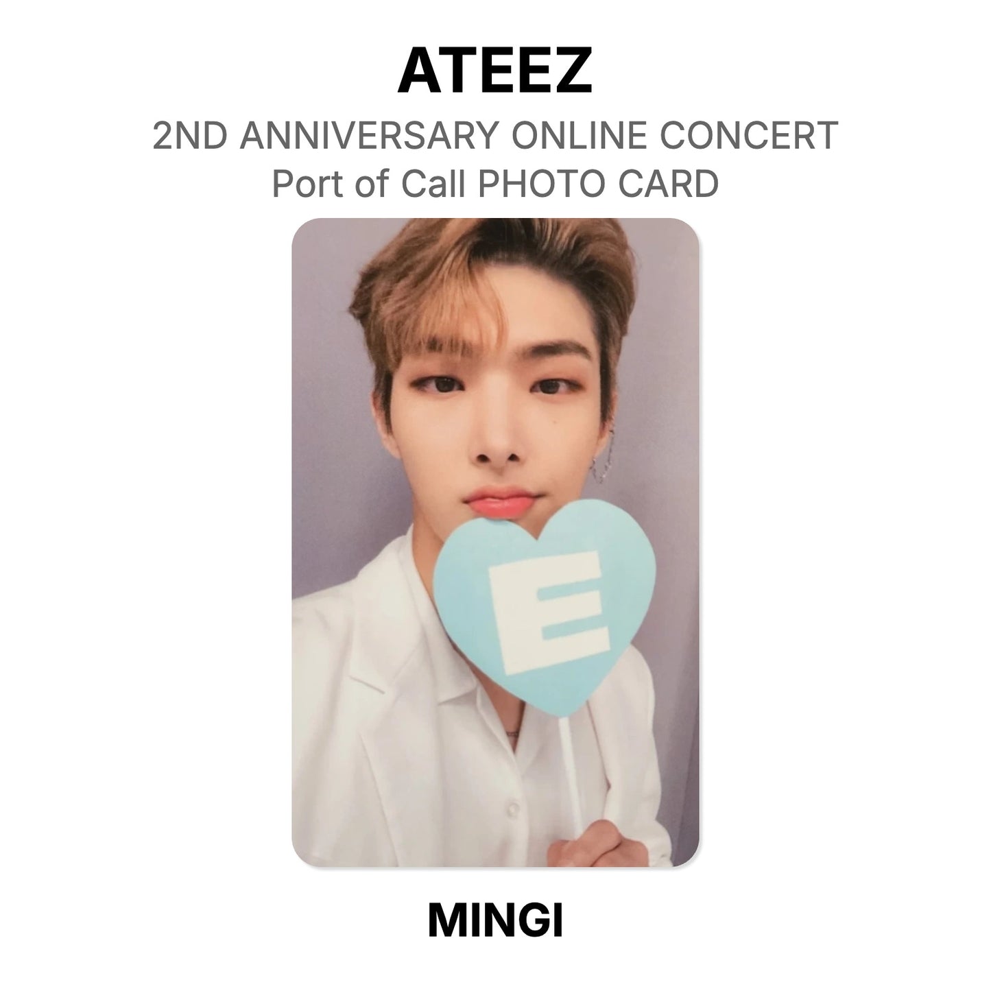 ATEEZ 2ND ANNIVERSARY ONLINE CONCERT : Port of Call PHOTO CARD Official Photocard