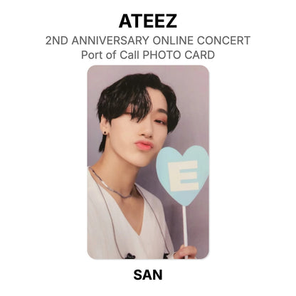 ATEEZ 2ND ANNIVERSARY ONLINE CONCERT : Port of Call PHOTO CARD Official Photocard