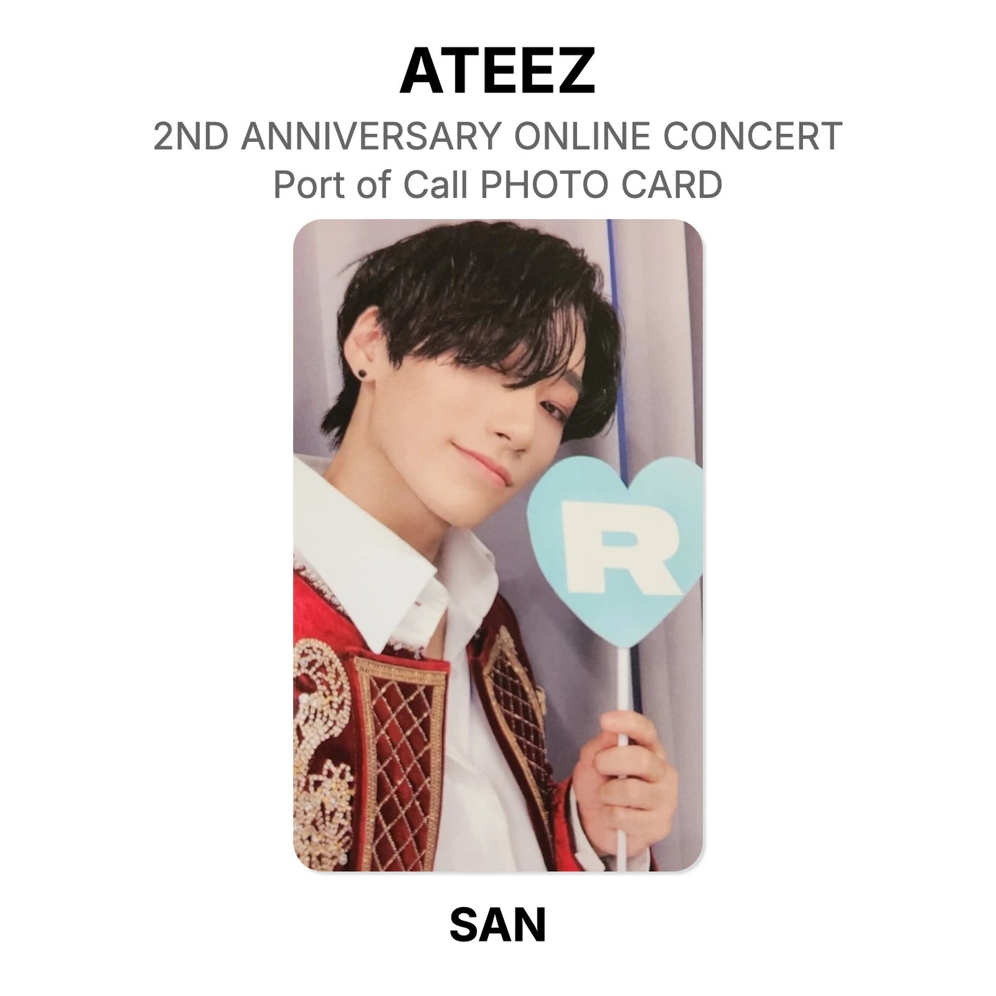 ATEEZ 2ND ANNIVERSARY ONLINE CONCERT : Port of Call PHOTO CARD Official Photocard