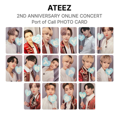 ATEEZ 2ND ANNIVERSARY ONLINE CONCERT : Port of Call PHOTO CARD Official Photocard