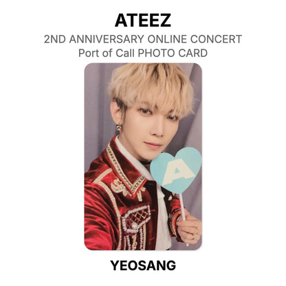 ATEEZ 2ND ANNIVERSARY ONLINE CONCERT : Port of Call PHOTO CARD Official Photocard
