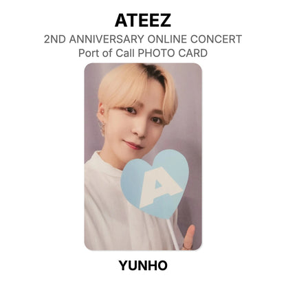 ATEEZ 2ND ANNIVERSARY ONLINE CONCERT : Port of Call PHOTO CARD Official Photocard