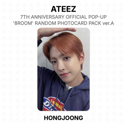 ATEEZ 7TH ANNIVERSARY OFFICIAL POP-UP '8ROOM' RANDOM PHOTOCARD PACK ver.A Official Photocard