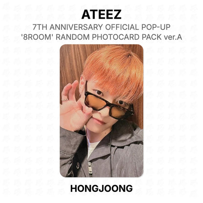ATEEZ 7TH ANNIVERSARY OFFICIAL POP-UP '8ROOM' RANDOM PHOTOCARD PACK ver.A Official Photocard