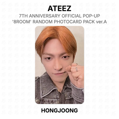 ATEEZ 7TH ANNIVERSARY OFFICIAL POP-UP '8ROOM' RANDOM PHOTOCARD PACK ver.A Official Photocard