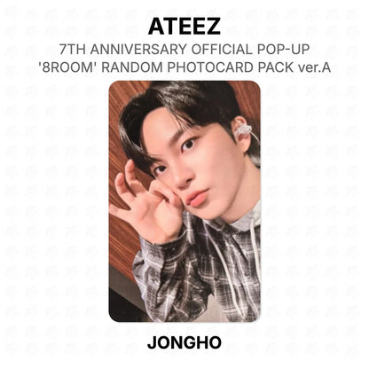 ATEEZ 7TH ANNIVERSARY OFFICIAL POP-UP '8ROOM' RANDOM PHOTOCARD PACK ver.A Official Photocard