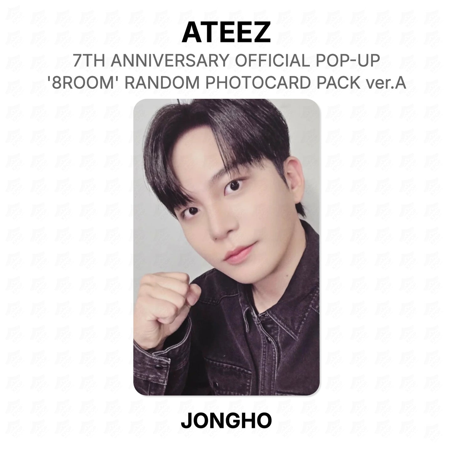 ATEEZ 7TH ANNIVERSARY OFFICIAL POP-UP '8ROOM' RANDOM PHOTOCARD PACK ver.A Official Photocard