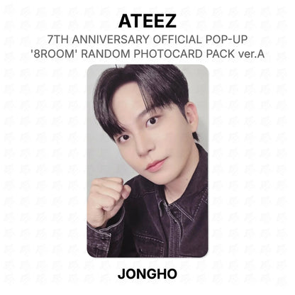 ATEEZ 7TH ANNIVERSARY OFFICIAL POP-UP '8ROOM' RANDOM PHOTOCARD PACK ver.A Official Photocard