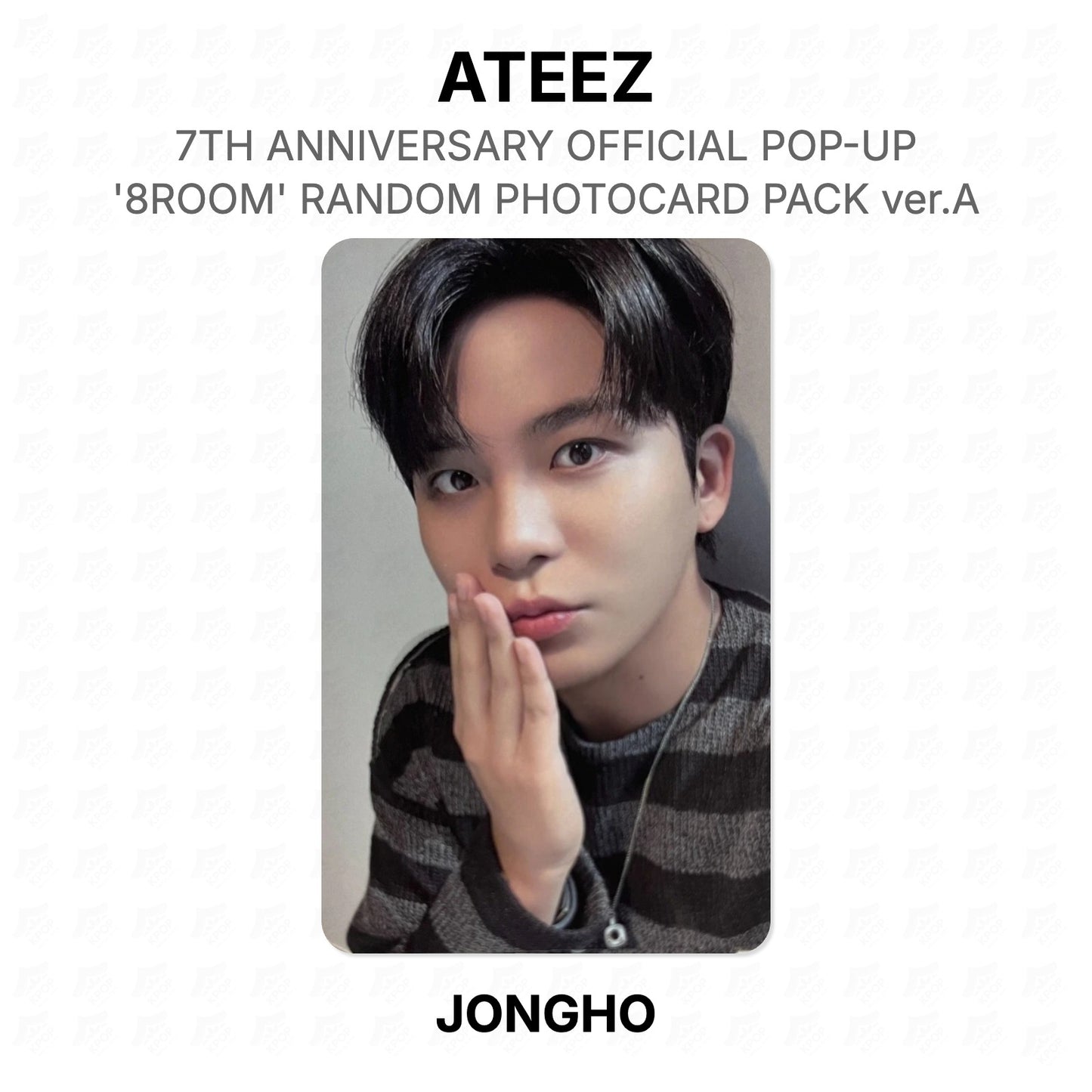 ATEEZ 7TH ANNIVERSARY OFFICIAL POP-UP '8ROOM' RANDOM PHOTOCARD PACK ver.A Official Photocard