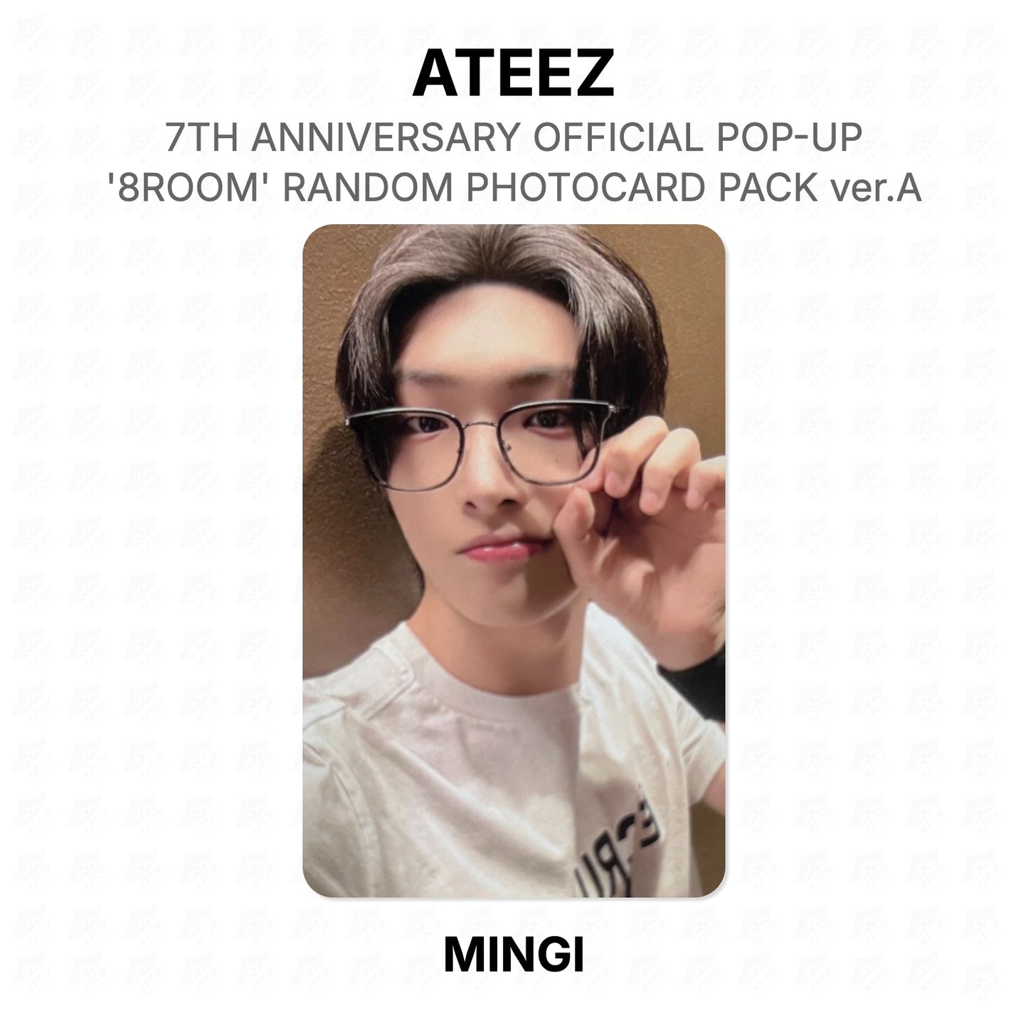 ATEEZ 7TH ANNIVERSARY OFFICIAL POP-UP '8ROOM' RANDOM PHOTOCARD PACK ver.A Official Photocard