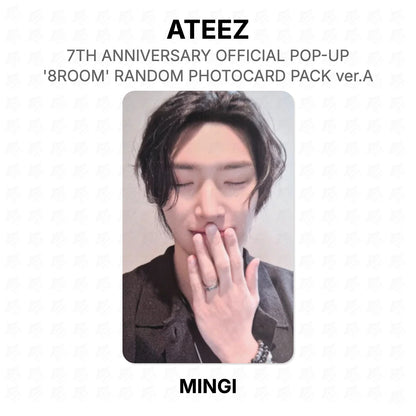 ATEEZ 7TH ANNIVERSARY OFFICIAL POP-UP '8ROOM' RANDOM PHOTOCARD PACK ver.A Official Photocard