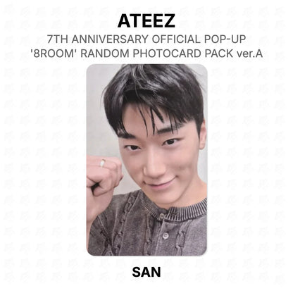 ATEEZ 7TH ANNIVERSARY OFFICIAL POP-UP '8ROOM' RANDOM PHOTOCARD PACK ver.A Official Photocard