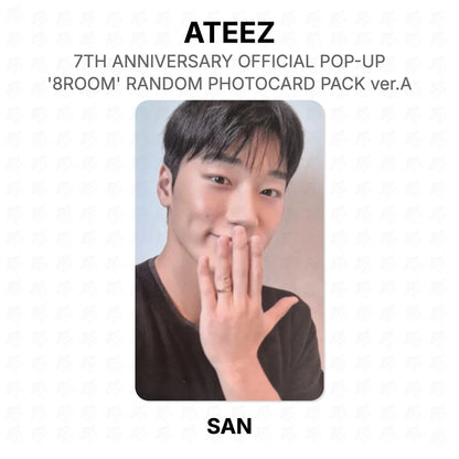 ATEEZ 7TH ANNIVERSARY OFFICIAL POP-UP '8ROOM' RANDOM PHOTOCARD PACK ver.A Official Photocard