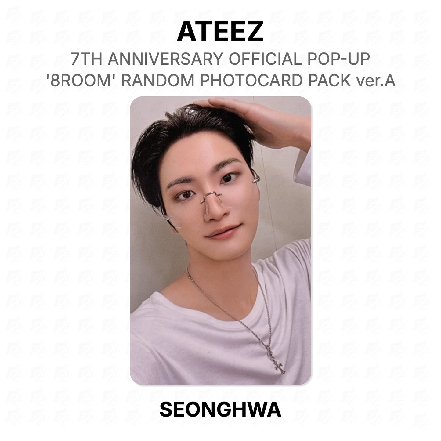 ATEEZ 7TH ANNIVERSARY OFFICIAL POP-UP '8ROOM' RANDOM PHOTOCARD PACK ver.A Official Photocard