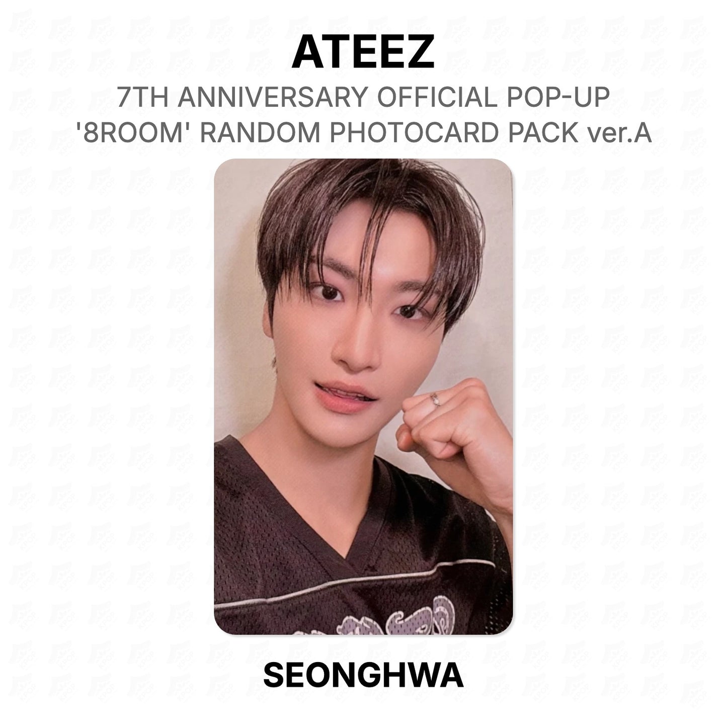 ATEEZ 7TH ANNIVERSARY OFFICIAL POP-UP '8ROOM' RANDOM PHOTOCARD PACK ver.A Official Photocard